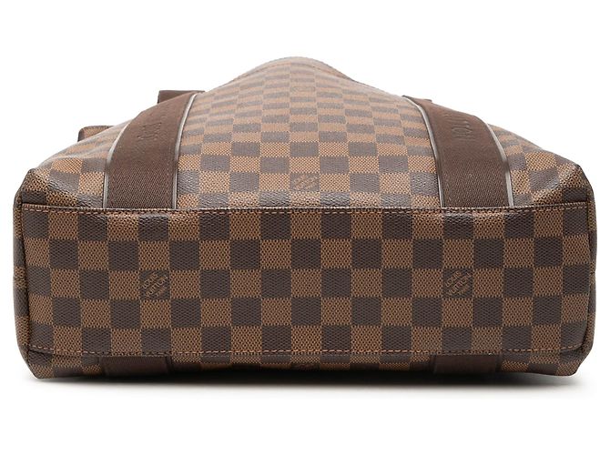 Borsa Tote Louis Vuitton Damier Ebene Beaubourg marrone - vista 3