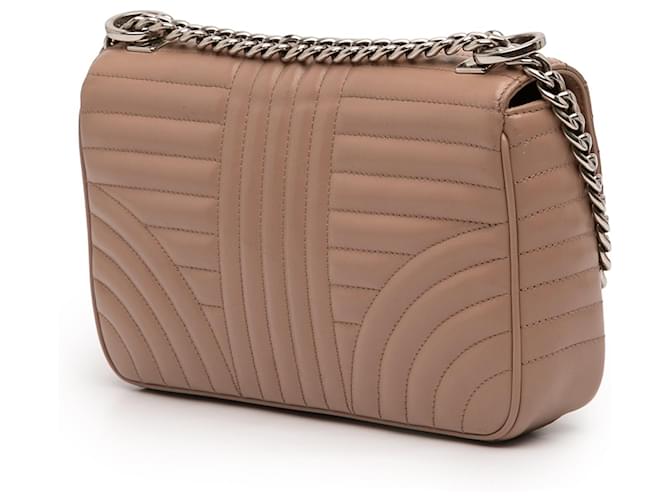 Borsa Prada Medium Soft Calf Impunture Diagramme Beige - vista 2
