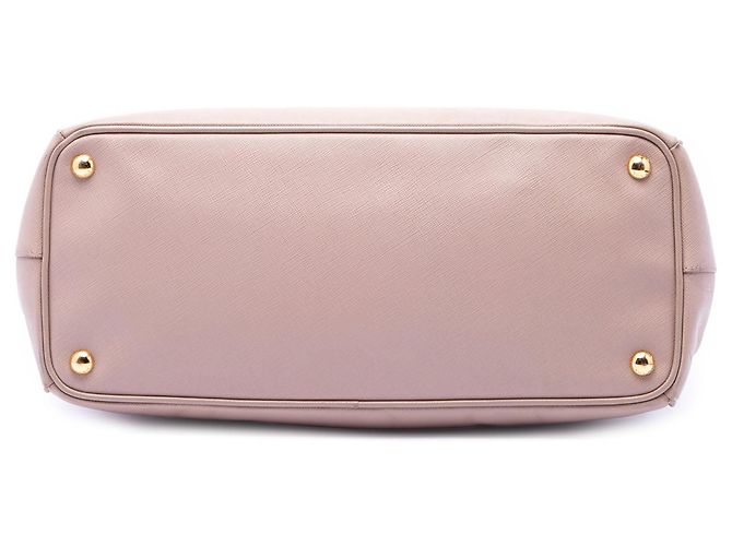 Borsa Prada Large Saffiano Lux Galleria Double Zip marrone - vista 3