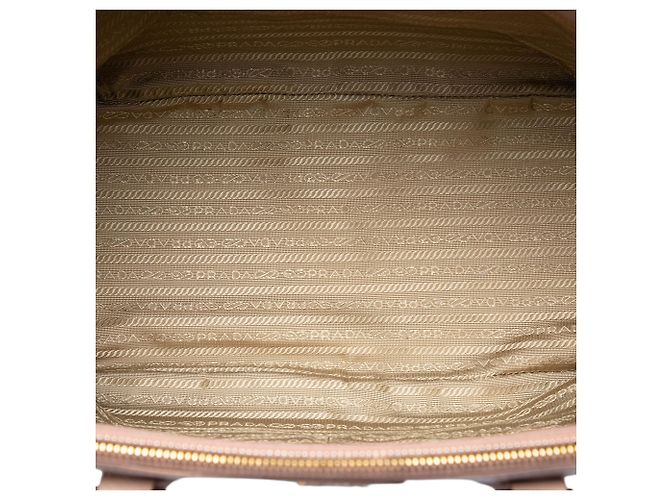 Borsa Prada Large Saffiano Lux Galleria Double Zip marrone - vista 4