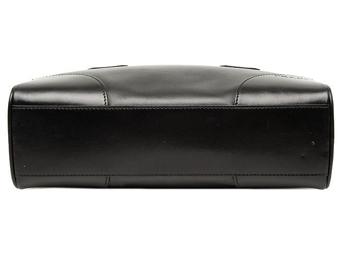 Borsa bowling in pelle di vitello morbida nera Prada Nero - vista 3