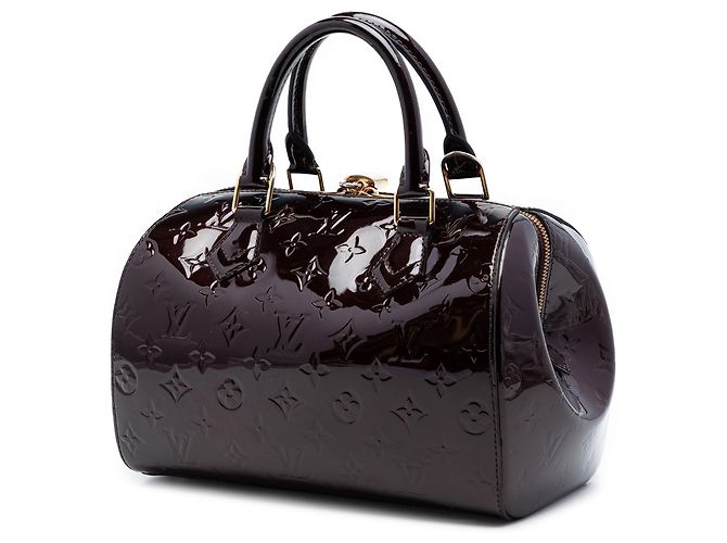 Borsa Louis Vuitton Monogram Vernis Montana viola Porpora - vista 2
