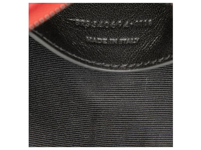 Borsa a tracolla Sac Coeur con nappa in pelle di vitello monogrammata rossa Saint Laurent - vista 6
