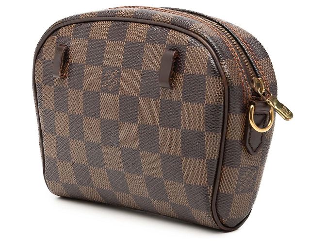 Borsa a tracolla Louis Vuitton Damier Ebene Ipanema marrone - vista 2