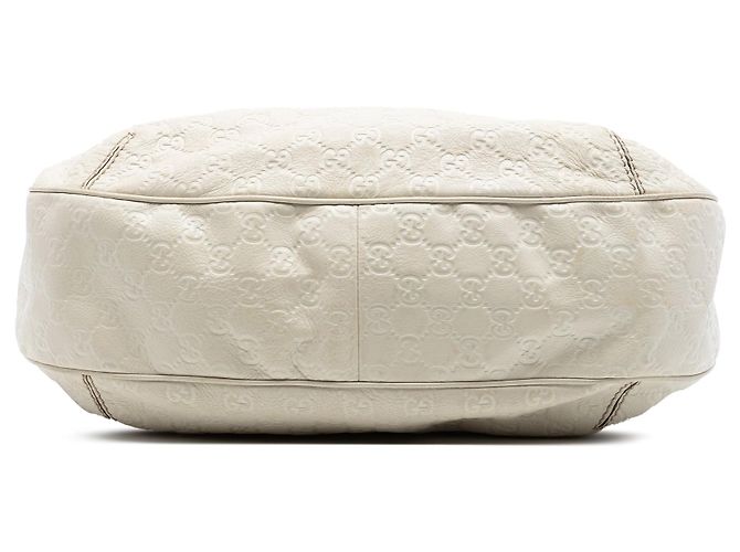 Borsa Hobo Large Guccissima bianca da donna Bianco - vista 3