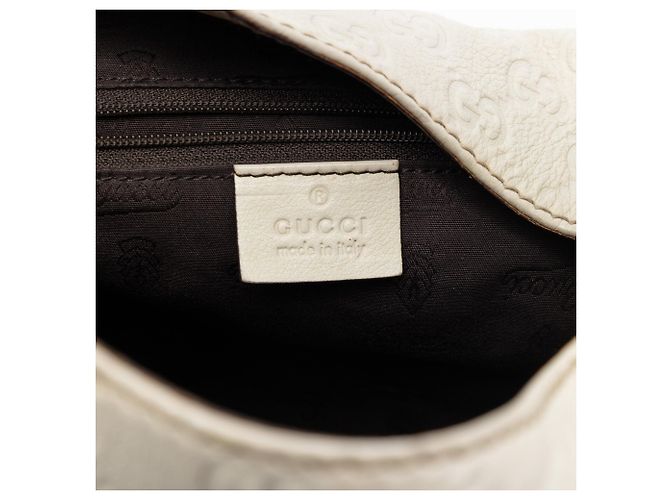 Borsa Hobo Large Guccissima bianca da donna Bianco - vista 5