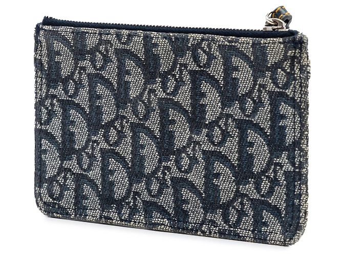 Pochette da polso in tela Blue Dior Diorissimo Trotter - vista 2