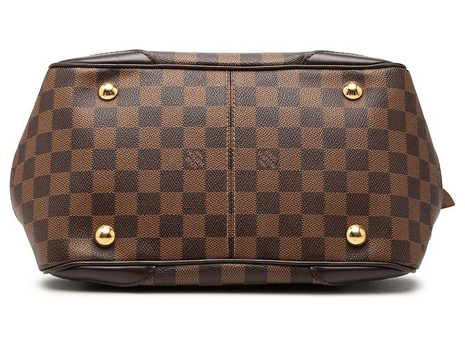 Borsa Louis Vuitton Damier Ebene Verona PM marrone - vista 3