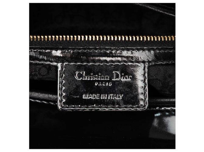 Borsa Dior Large Patent Cannage Lady Dior nera Nero - vista 5