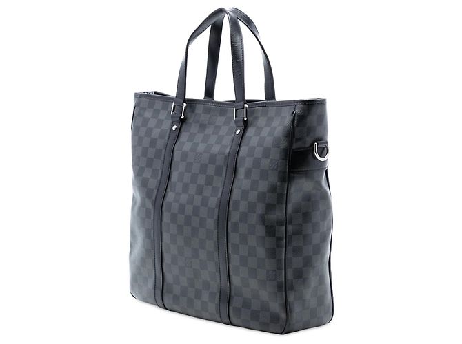 Borsa Louis Vuitton Damier Graphite Tadao PM nera Nero - vista 2