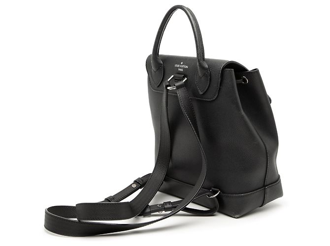 Zaino Louis Vuitton Taurillon Lockme nero - vista 2