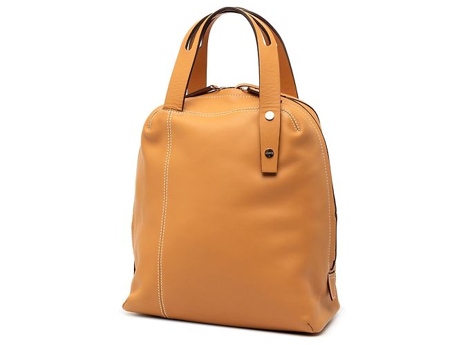 Orangefarbene LOEWE Lederhandtasche - Ansicht 2