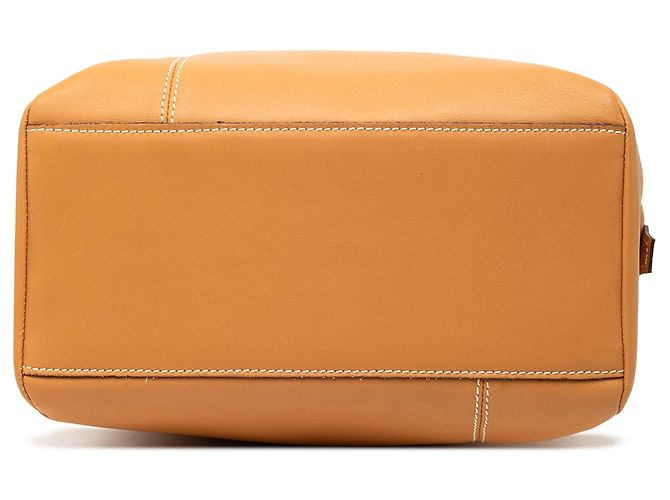 Orangefarbene LOEWE Lederhandtasche - Ansicht 3