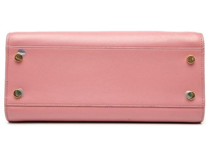 Piccola borsa cabas in pelle con monogramma rosa Saint Laurent - vista 3