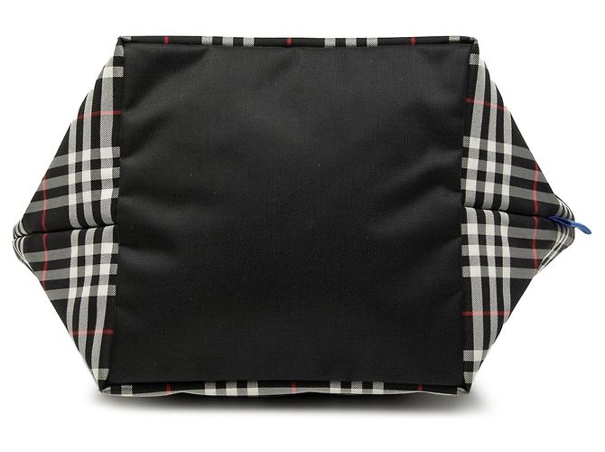 Borsa in nylon Burberry House Check nera Nero - vista 3