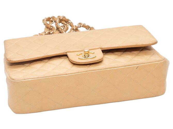 Tan Chanel 2002 Small Double Flap Bag Camel - view 4