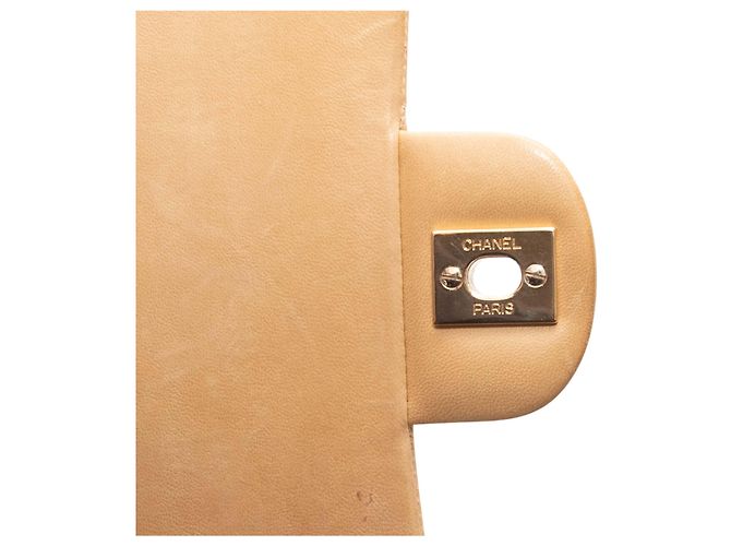 Tan Chanel 2002 Small Double Flap Bag Camel - view 8
