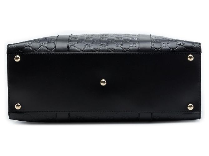 Valigetta da ufficio Gucci Medium Guccissima nera Nero - vista 3