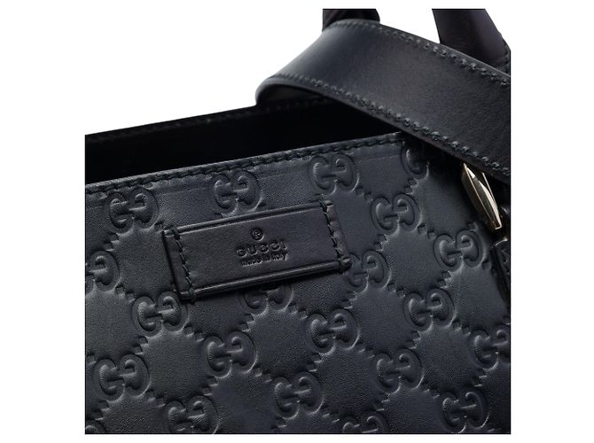 Valigetta da ufficio Gucci Medium Guccissima nera Nero - vista 5