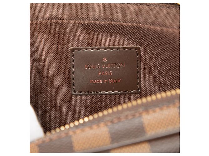 Borsa a tracolla Louis Vuitton Damier Ebene marrone - vista 5