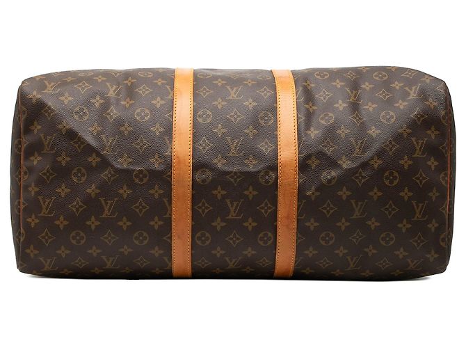 Borsa da viaggio Louis Vuitton Monogram Keepall 55 marrone - vista 3