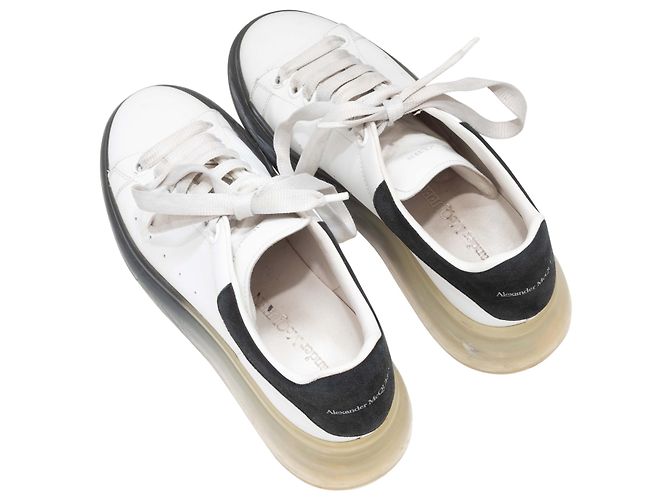 Alexander McQueen Platform Low-Top Sneaker Weiß & Schwarz Größe 38 - Ansicht 3