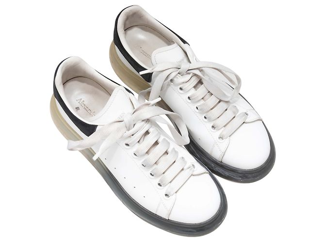 Alexander McQueen Platform Low-Top Sneaker Weiß & Schwarz Größe 38 - Ansicht 4