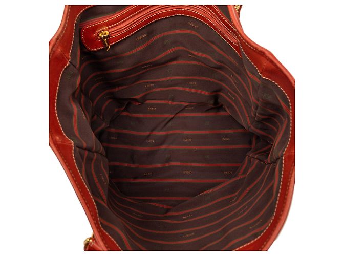 Borsa Tote LOEWE Velazquez Twist in pelle arancione - vista 4