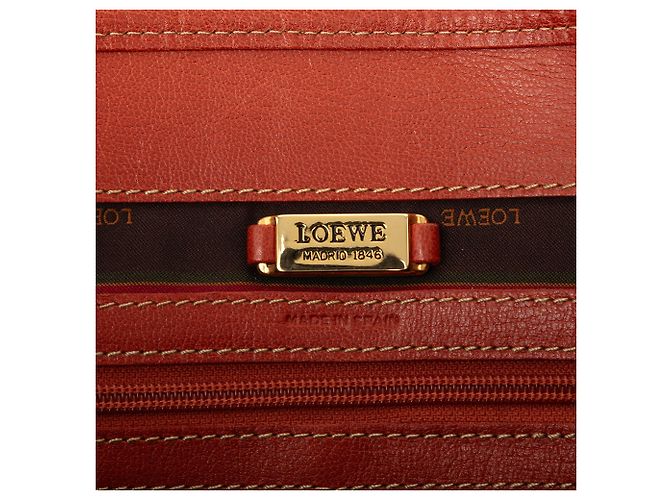 Borsa Tote LOEWE Velazquez Twist in pelle arancione - vista 5