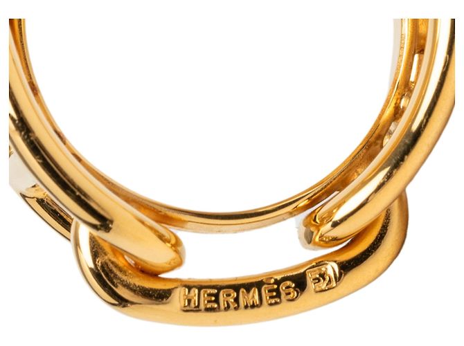 Ring Anillo para pañuelo Regate chapado en oro Gold Hermès Dorado - vista 4