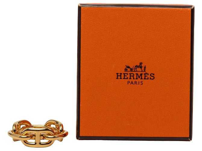 Ring Anillo para pañuelo Regate chapado en oro Gold Hermès Dorado - vista 5