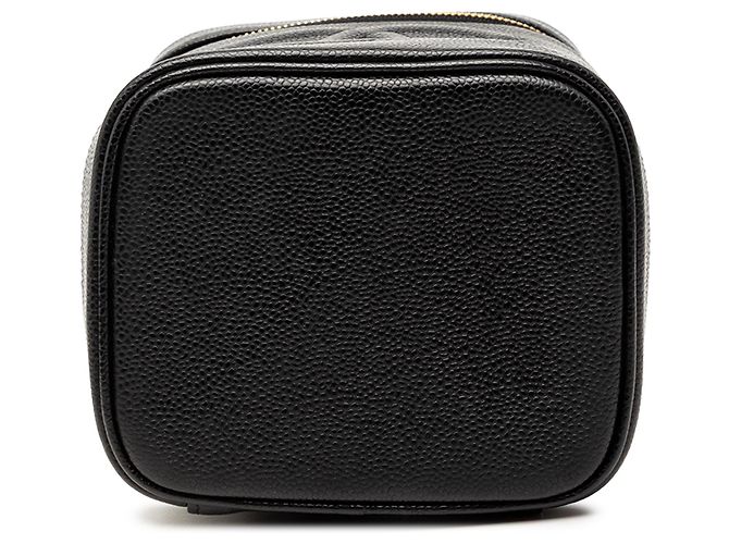 Vanity Beauty case Chanel CC Caviar nero - vista 3