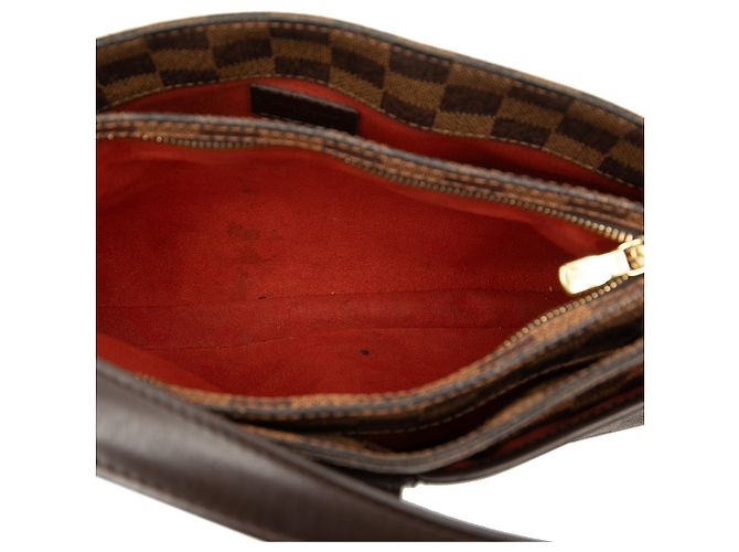 Borsa a tracolla Louis Vuitton Damier Ebene Aubagne marrone - vista 4