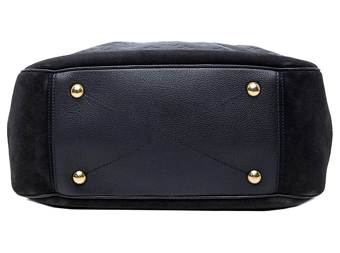 Borsa Louis Vuitton Monogram Empreinte Audacieuse MM blu - vista 3