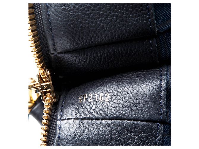 Borsa Louis Vuitton Monogram Empreinte Audacieuse MM blu - vista 6