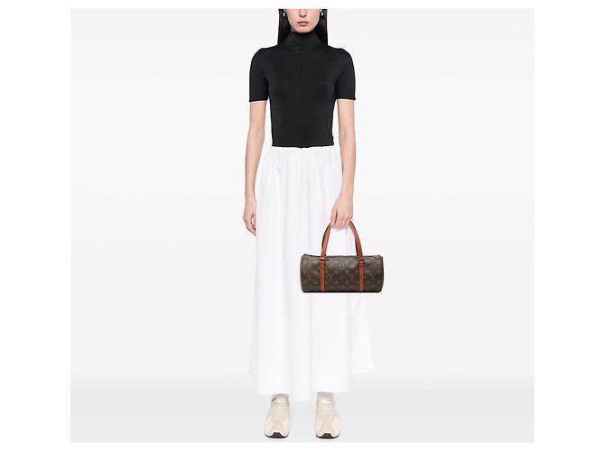 Borsa Louis Vuitton Monogram Papillon 30 marrone - vista 7
