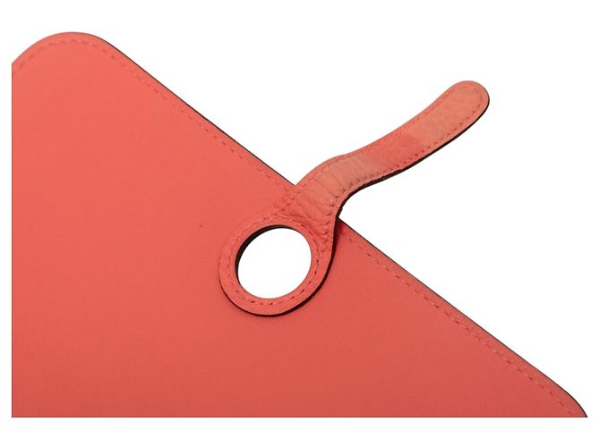 Portafoglio lungo Hermès Togo Dogon Duo GM Arancione - vista 8