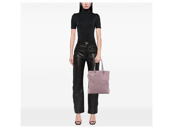 Tote in tela Fendi Zucchino viola Porpora - vista 11