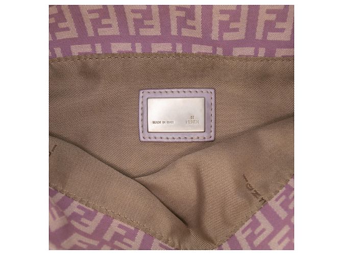 Tote in tela Fendi Zucchino viola Porpora - vista 5