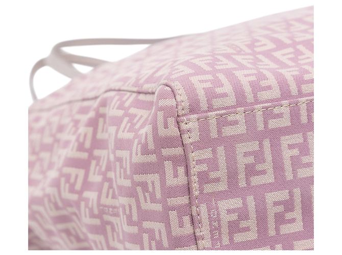 Tote in tela Fendi Zucchino viola Porpora - vista 7