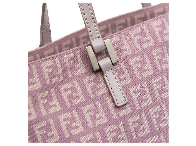 Tote in tela Fendi Zucchino viola Porpora - vista 8