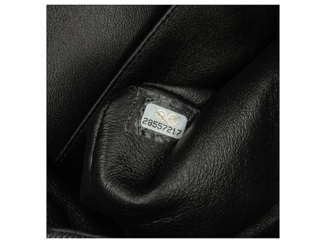 Borsa a tracolla Chanel Medium Denim Double Flap nera Nero - vista 8