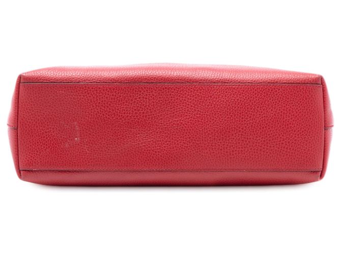 Bamboo Borsa satchel Gucci in pelle rossa con manico in bambù e nappa Rosso - vista 3