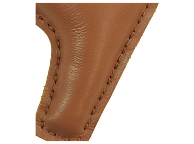 Charm per borsa Hermès Milo in agnello marrone e Swift Grigri Rodeo Pegase Portachiavi PM - vista 6