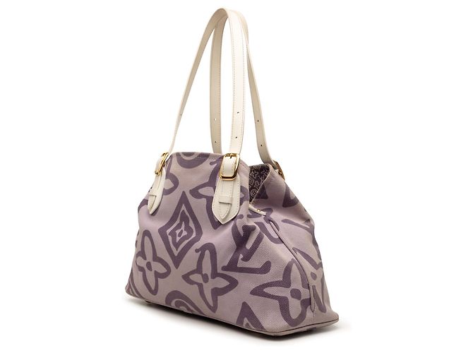 Borsa Tote Louis Vuitton Monogram Tahitienne PM viola Porpora - vista 2