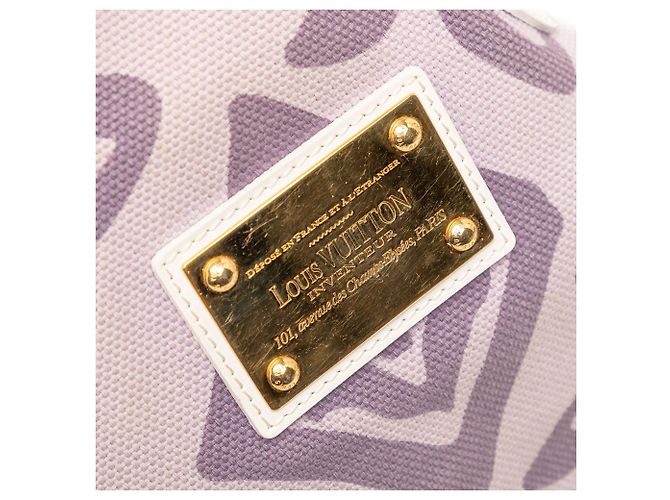 Borsa Tote Louis Vuitton Monogram Tahitienne PM viola Porpora - vista 7