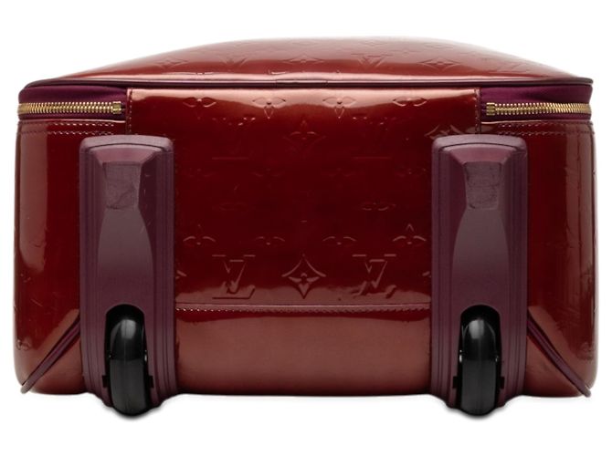 Borsa da viaggio Louis Vuitton Monogram Vernis Pegase 45 rossa Rosso - vista 3