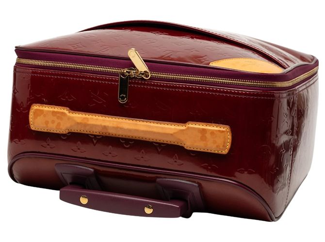 Borsa da viaggio Louis Vuitton Monogram Vernis Pegase 45 rossa Rosso - vista 7