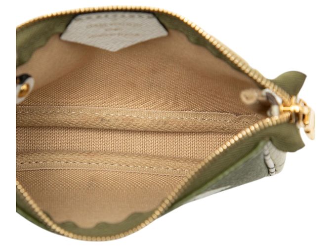 Pochette Green Louis Vuitton Monogram Giant Micro Pochette Accessoires Verde - vista 4