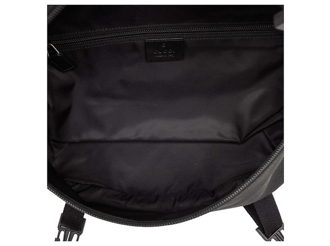Borsa a tracolla Gucci in tela nera Techno Web Nero - vista 4